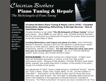 Tablet Screenshot of christianbrotherspianotuning.com